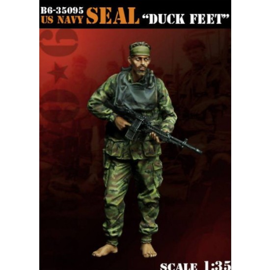 1/35 Vietnam War US Navy Seal Duck Feet w/Diving Gear & Stoner Machine Gun (1 figure) 1/35 Vietnam War US Navy Seal Duck Feet w/Diving Gear & Stoner Machine Gun (1 figure)