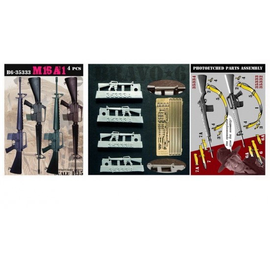 1/35 M16A1 Rifle (4pcs) 1/35 M16A1 Rifle (4pcs)