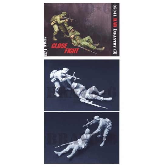 1/35 RAR Infantry #3 Royal Australian Regiment during Vietnam War (2 figures) 1/35 RAR Infantry #3 Royal Australian Regiment during Vietnam War (2 figures)