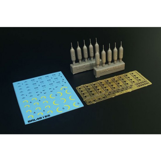 1/48 US GP 100lb AN-M30A1 Bombs (10pcs) 1/48 US GP 100lb AN-M30A1 Bombs (10pcs)