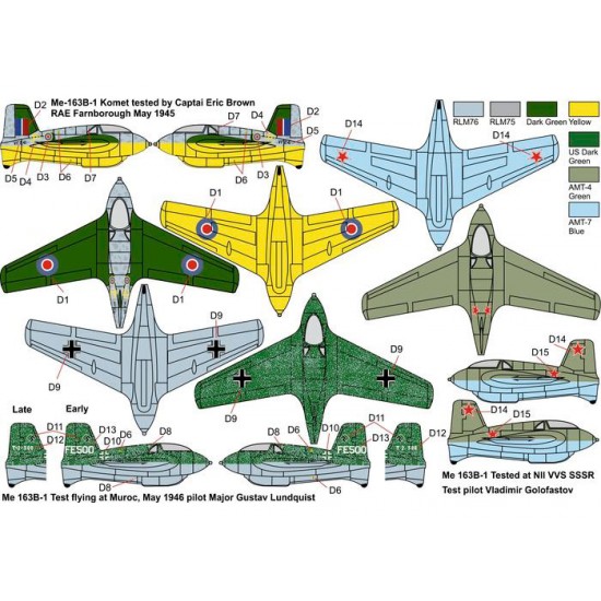 1/144 Messerschmitt Me-163B Komet War Prizes 1/144 Messerschmitt Me-163B Komet War Prizes