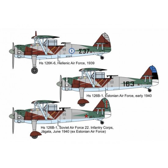 1/72 Henschel Hs-126K6/B1 Greece-Estonia-USSR Plastic kit 1/72 Henschel Hs-126K6/B1 Greece-Estonia-USSR Plastic kit