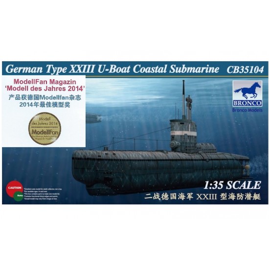 1/35 German Type XXIII U-Boat Coastal Submarine 1/35 German Type XXIII U-Boat Coastal Submarine