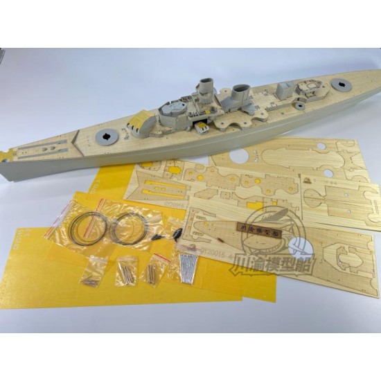 1/200 German Gneisenau Battleship Wooden Deck set for Trumpeter #03714 1/200 German Gneisenau Battleship Wooden Deck set for Trumpeter #03714