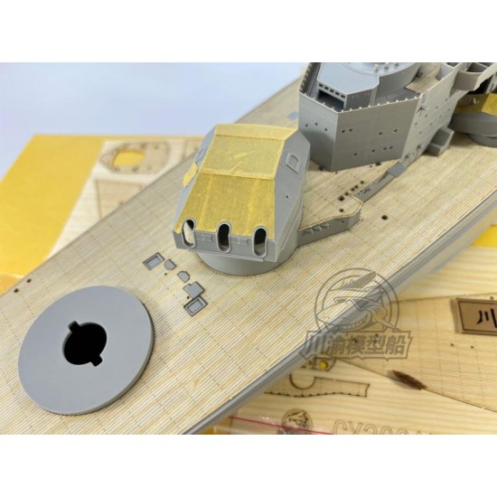 1/200 German Gneisenau Battleship Wooden Deck set for Trumpeter #03714 1/200 German Gneisenau Battleship Wooden Deck set for Trumpeter #03714
