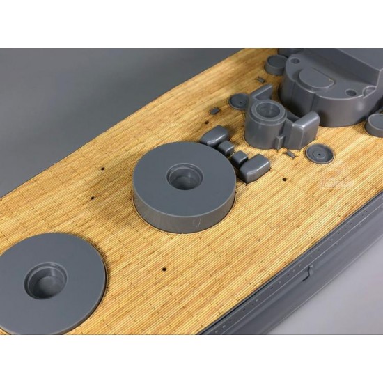 1/350 Japanese Musashi Wooden Deck w/Metal Chain for Tamiya kits #78031 1/350 Japanese Musashi Wooden Deck w/Metal Chain for Tamiya kits #78031
