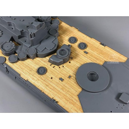 1/350 Japanese Musashi Wooden Deck w/Metal Chain for Tamiya kits #78031 1/350 Japanese Musashi Wooden Deck w/Metal Chain for Tamiya kits #78031