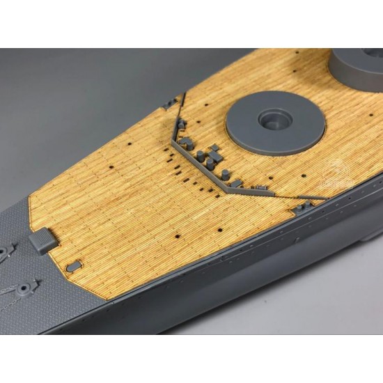 1/350 Japanese Musashi Wooden Deck w/Metal Chain for Tamiya kits #78031 1/350 Japanese Musashi Wooden Deck w/Metal Chain for Tamiya kits #78031