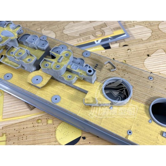 1/350 USS Louisiana (BB-19) Wooden Deck & Paint Masking for Very Fire kit #350914 1/350 USS Louisiana (BB-19) Wooden Deck & Paint Masking for Very Fire kit #350914