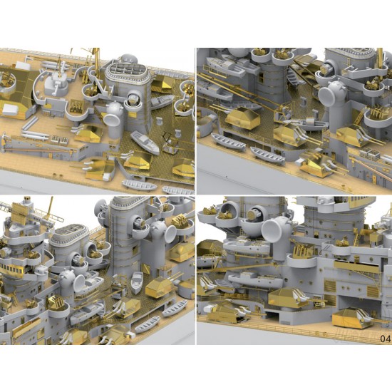 1/350 Kaiser Wilhelm II H42 Super Anti-Aircraft Battleships Warship Kit 1/350 Kaiser Wilhelm II H42 Super Anti-Aircraft Battleships Warship Kit