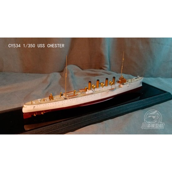 1/350 USS Chester Reconnaissance Cruiser Assembly Ship Kit 1/350 USS Chester Reconnaissance Cruiser Assembly Ship Kit