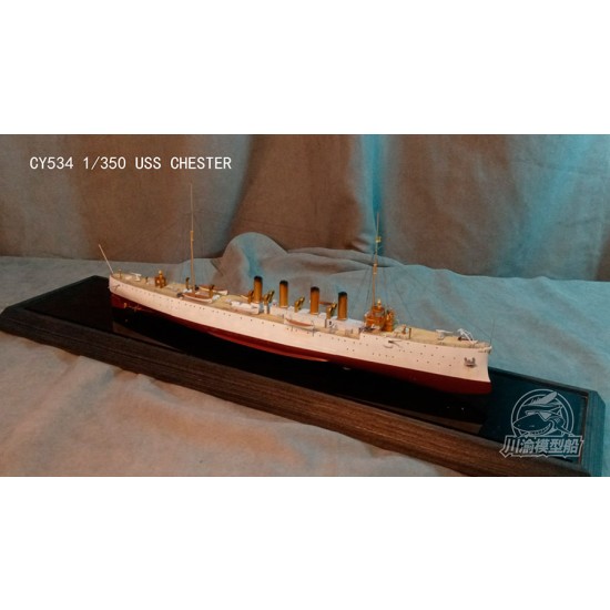 1/350 USS Chester Reconnaissance Cruiser Assembly Ship Kit 1/350 USS Chester Reconnaissance Cruiser Assembly Ship Kit