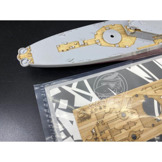 1/700 USS Wisconsin BB-64 Wooden Deck for Trumpeter kits #05706 1/700 USS Wisconsin BB-64 Wooden Deck for Trumpeter kits #05706