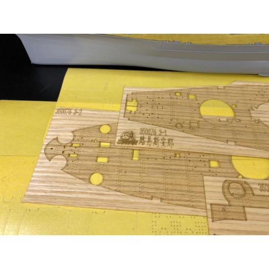 1/350 USS Louisiana (BB-19) Wooden Deck Super Detail Set for Very Fire kit #VF350914 1/350 USS Louisiana (BB-19) Wooden Deck Super Detail Set for Very Fire kit #VF350914