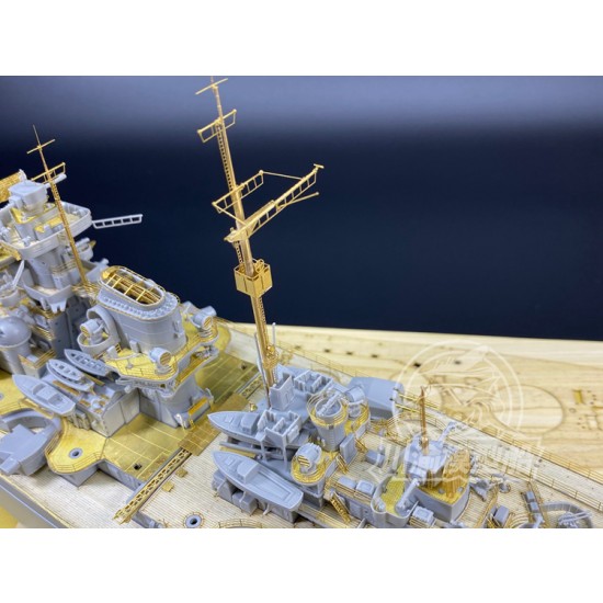 1/350 German Battleship Bismarck Super Detail Set for Trumpeter kits #05358 1/350 German Battleship Bismarck Super Detail Set for Trumpeter kits #05358