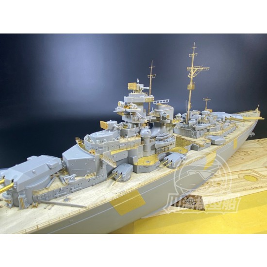 1/350 German Battleship Bismarck Super Detail Set for Trumpeter kits #05358 1/350 German Battleship Bismarck Super Detail Set for Trumpeter kits #05358