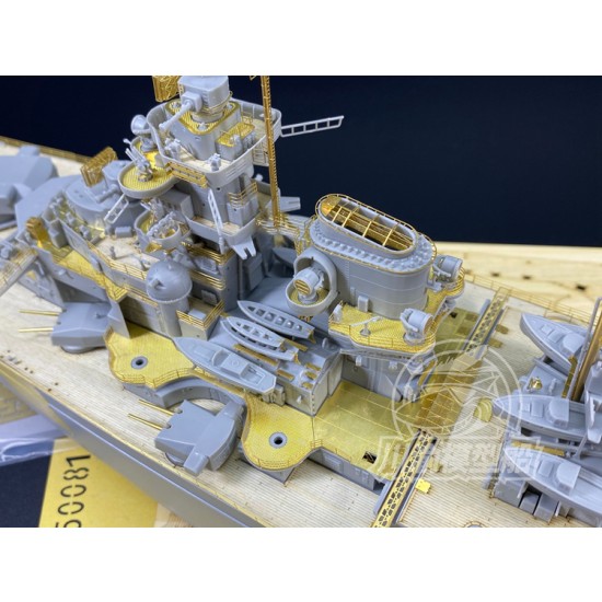 1/350 German Battleship Bismarck Super Detail Set for Trumpeter kits #05358 1/350 German Battleship Bismarck Super Detail Set for Trumpeter kits #05358