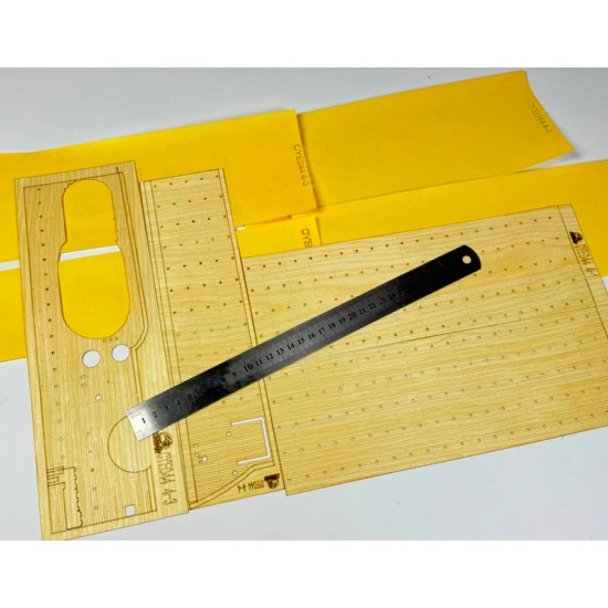 1/72 Akagi Bridge Aircraft Carriers Wooden Deck for Takom 5023 1/72 Akagi Bridge Aircraft Carriers Wooden Deck for Takom 5023