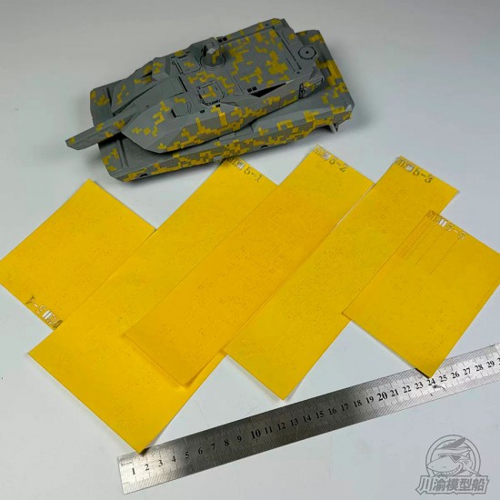 1/35 Panther KF51 MBT Camouflage Masking Sheet for Amusing Hobby #AH35A047 1/35 Panther KF51 MBT Camouflage Masking Sheet for Amusing Hobby #AH35A047