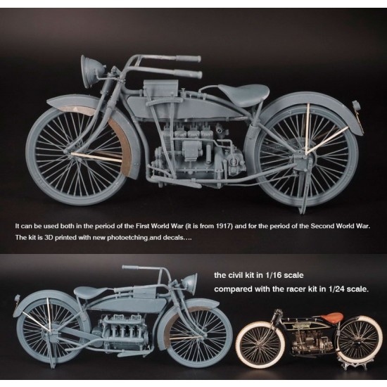 1/16 Henderson 4-cylinder Motorcycle Civil Version 1/16 Henderson 4-cylinder Motorcycle Civil Version
