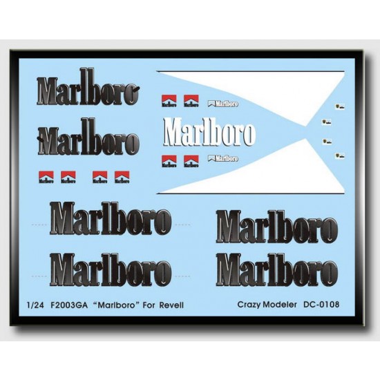 Decals for 1/24 Ferrari F2003-GA Marlboro for Revell kit Decals for 1/24 Ferrari F2003-GA Marlboro for Revell kit