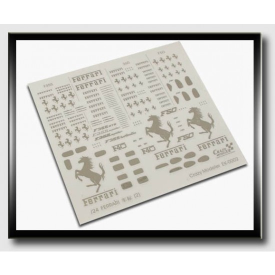 Metal Transfer - 1/24 Ferrari Metal Logo (B) Metal Transfer - 1/24 Ferrari Metal Logo (B)