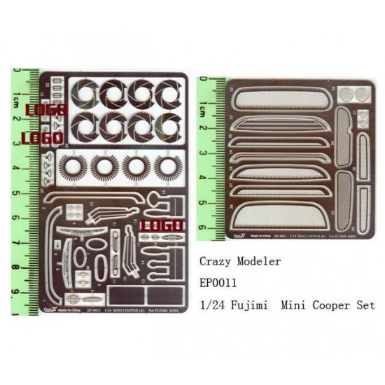 Photoetch for 1/24 Mini Cooper Kits for Fujimi Mini Photoetch for 1/24 Mini Cooper Kits for Fujimi Mini