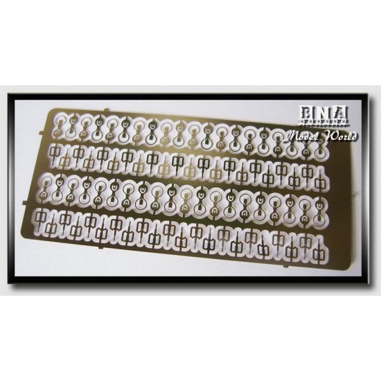 Photoetch - 1/24 Racing Car Bonnet Pins Photoetch - 1/24 Racing Car Bonnet Pins