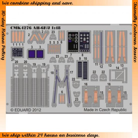 1/48 Modern US AH-6F/J Little Bird (Attack)Version Conversion & Weapon Set for Academy kit 1/48 Modern US AH-6F/J Little Bird (Attack)Version Conversion & Weapon Set for Academy kit