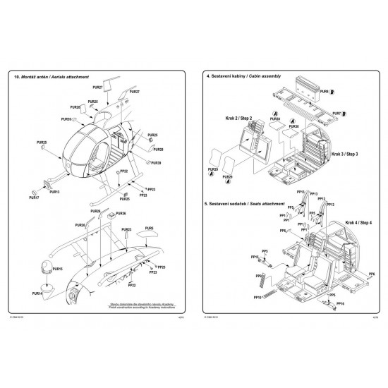 1/48 Modern US AH-6F/J Little Bird (Attack)Version Conversion & Weapon Set for Academy kit 1/48 Modern US AH-6F/J Little Bird (Attack)Version Conversion & Weapon Set for Academy kit