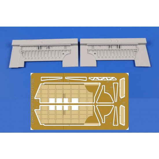 1/48 Modern British Hawker Hunter F.6A Flaps Correction Set for Airfix kits 1/48 Modern British Hawker Hunter F.6A Flaps Correction Set for Airfix kits