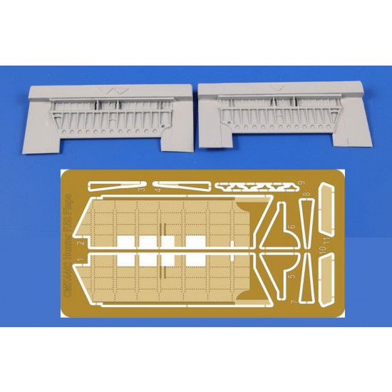 1/48 Modern Swiss Hawker Hunter F.58A Flaps Correction Set for Airfix kits 1/48 Modern Swiss Hawker Hunter F.58A Flaps Correction Set for Airfix kits