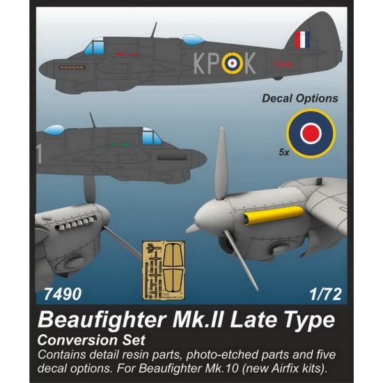 1/72 WWII Beaufighter Mk.II Late Type Conversion set 1/72 WWII Beaufighter Mk.II Late Type Conversion set