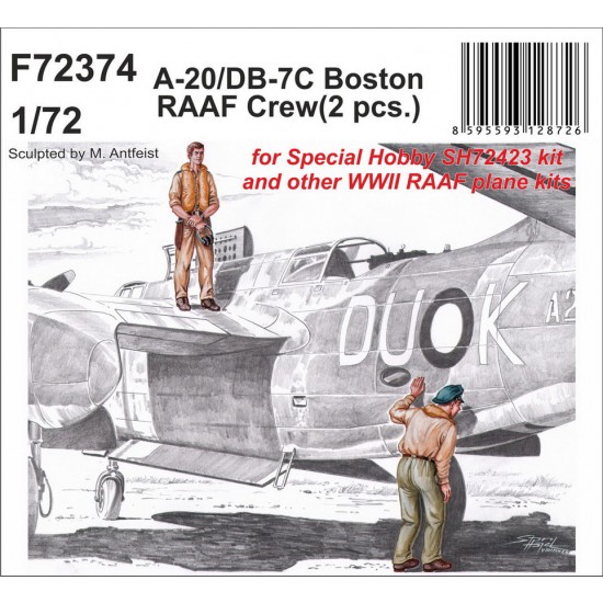1/72 RAAF Douglas A-20/DB-7C Boston Crew for Special Hobby #SH72423 1/72 RAAF Douglas A-20/DB-7C Boston Crew for Special Hobby #SH72423