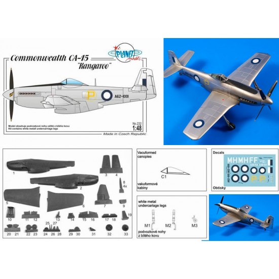 1/48 CAC CA-15 Kangaroo Full Resin kit (Australian decals included) 1/48 CAC CA-15 Kangaroo Full Resin kit (Australian decals included)