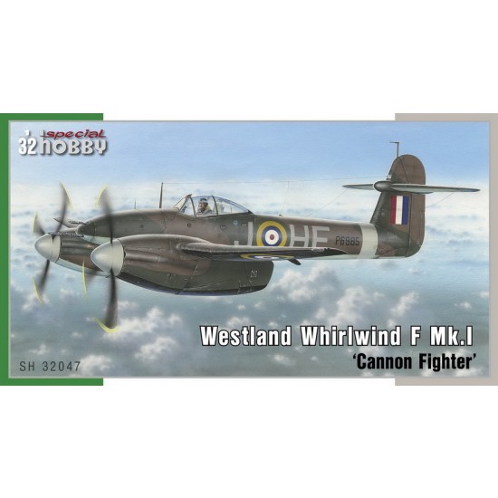 1/32 WWII Westland Whirlwind Mk.I Cannon Fighter 1/32 WWII Westland Whirlwind Mk.I Cannon Fighter