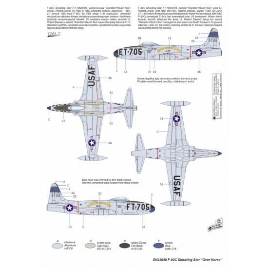 1/32 Lockheed F-80C Shooting Star Over Korea 1/32 Lockheed F-80C Shooting Star Over Korea