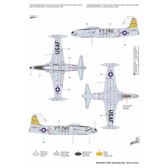 1/32 Lockheed F-80C Shooting Star Over Korea 1/32 Lockheed F-80C Shooting Star Over Korea