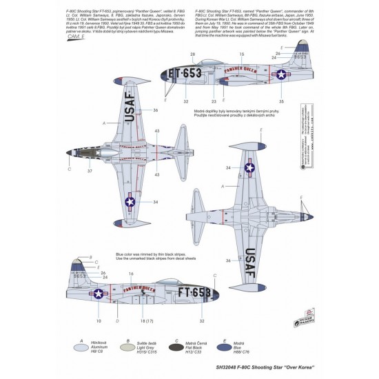 1/32 Lockheed F-80C Shooting Star Over Korea 1/32 Lockheed F-80C Shooting Star Over Korea
