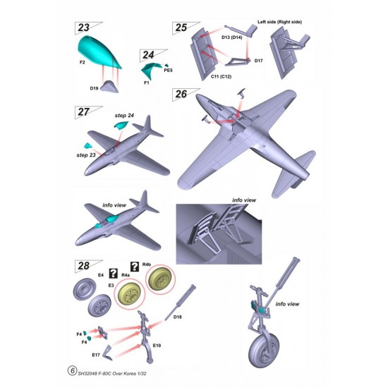 1/32 Lockheed F-80C Shooting Star Over Korea 1/32 Lockheed F-80C Shooting Star Over Korea