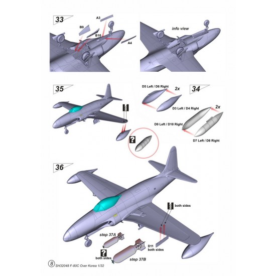 1/32 Lockheed F-80C Shooting Star Over Korea 1/32 Lockheed F-80C Shooting Star Over Korea