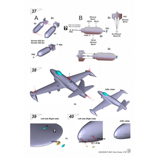 1/32 Lockheed F-80C Shooting Star Over Korea 1/32 Lockheed F-80C Shooting Star Over Korea