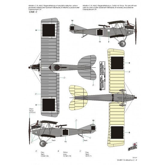 1/48 German Albatros C.III Captured and Foreign Service 1/48 German Albatros C.III Captured and Foreign Service