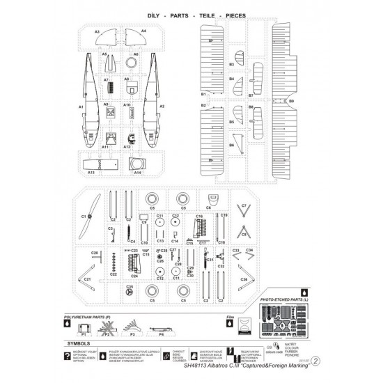 1/48 German Albatros C.III Captured and Foreign Service 1/48 German Albatros C.III Captured and Foreign Service