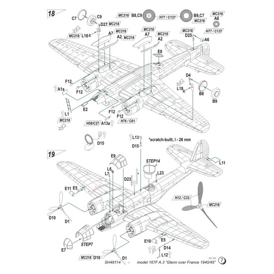 1/48 Model 167F Maryland Bomber Glenn over French 1940/1945 1/48 Model 167F Maryland Bomber Glenn over French 1940/1945