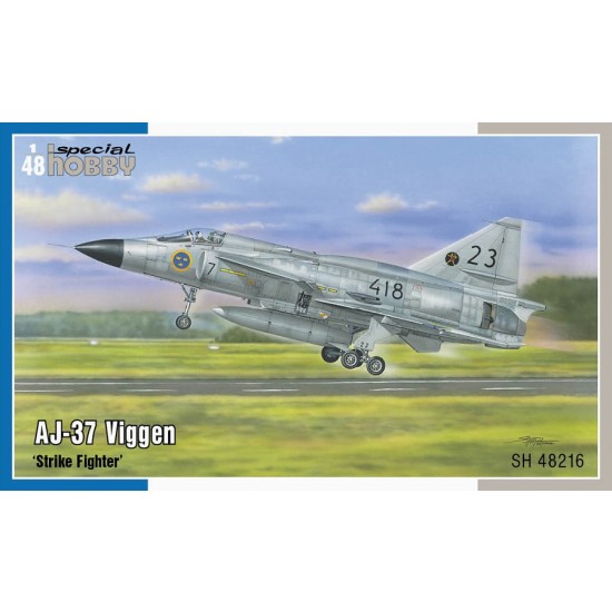 1/48 Modern Saab AJ-37 Viggen Strike Fighter 1/48 Modern Saab AJ-37 Viggen Strike Fighter