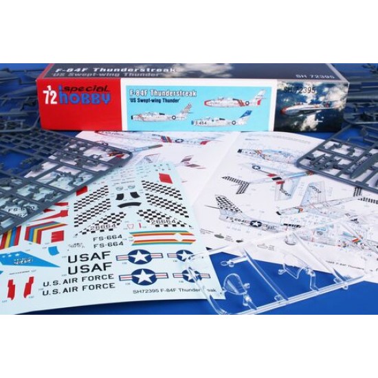 1/72 US F-84F Thunderstreak Swept-wing Thunder Jet Fighter 1/72 US F-84F Thunderstreak Swept-wing Thunder Jet Fighter