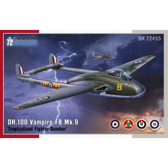 1/72 DH.100 Vampire FB.Mk.9 Tropicalised Fighter-Bomber 1/72 DH.100 Vampire FB.Mk.9 Tropicalised Fighter-Bomber