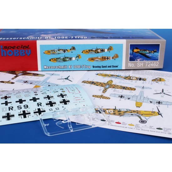 1/72 Messerschmitt Bf 109E-7Trop Braving Sand and Snow 1/72 Messerschmitt Bf 109E-7Trop Braving Sand and Snow