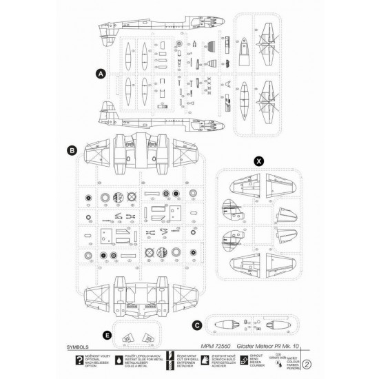 1/72 Gloster Meteor PR Mk.10 High-Altitude Photo-Recce Version 1/72 Gloster Meteor PR Mk.10 High-Altitude Photo-Recce Version